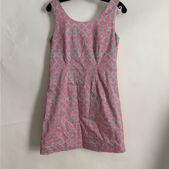 Kaeli Smith Pink and Blue Patterned Mini Dress - Picture 2 of 5